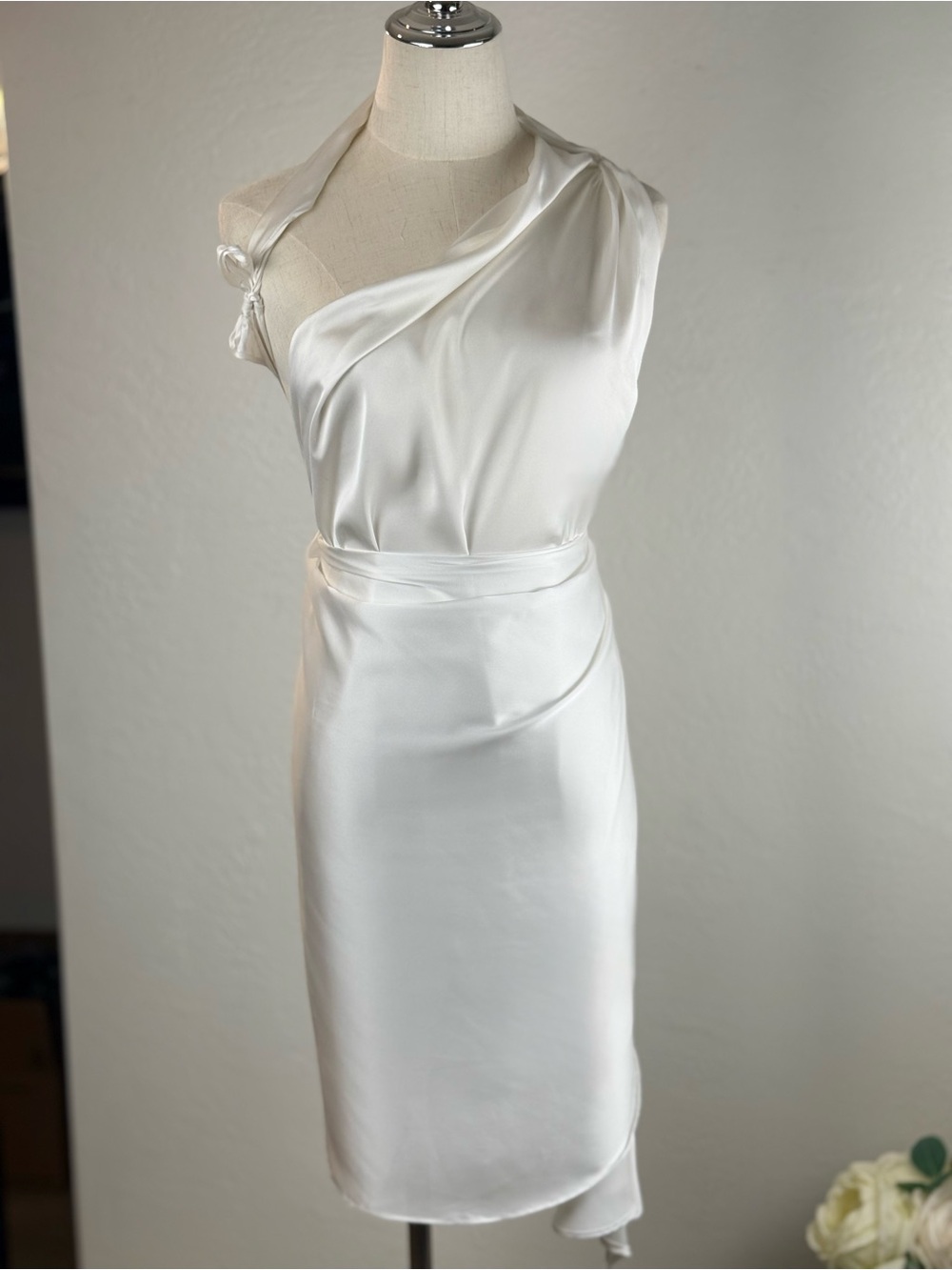 NWT BAOBAB Marea White Satin Size L Convertible Multi Dress CoverUp Tulum ECO